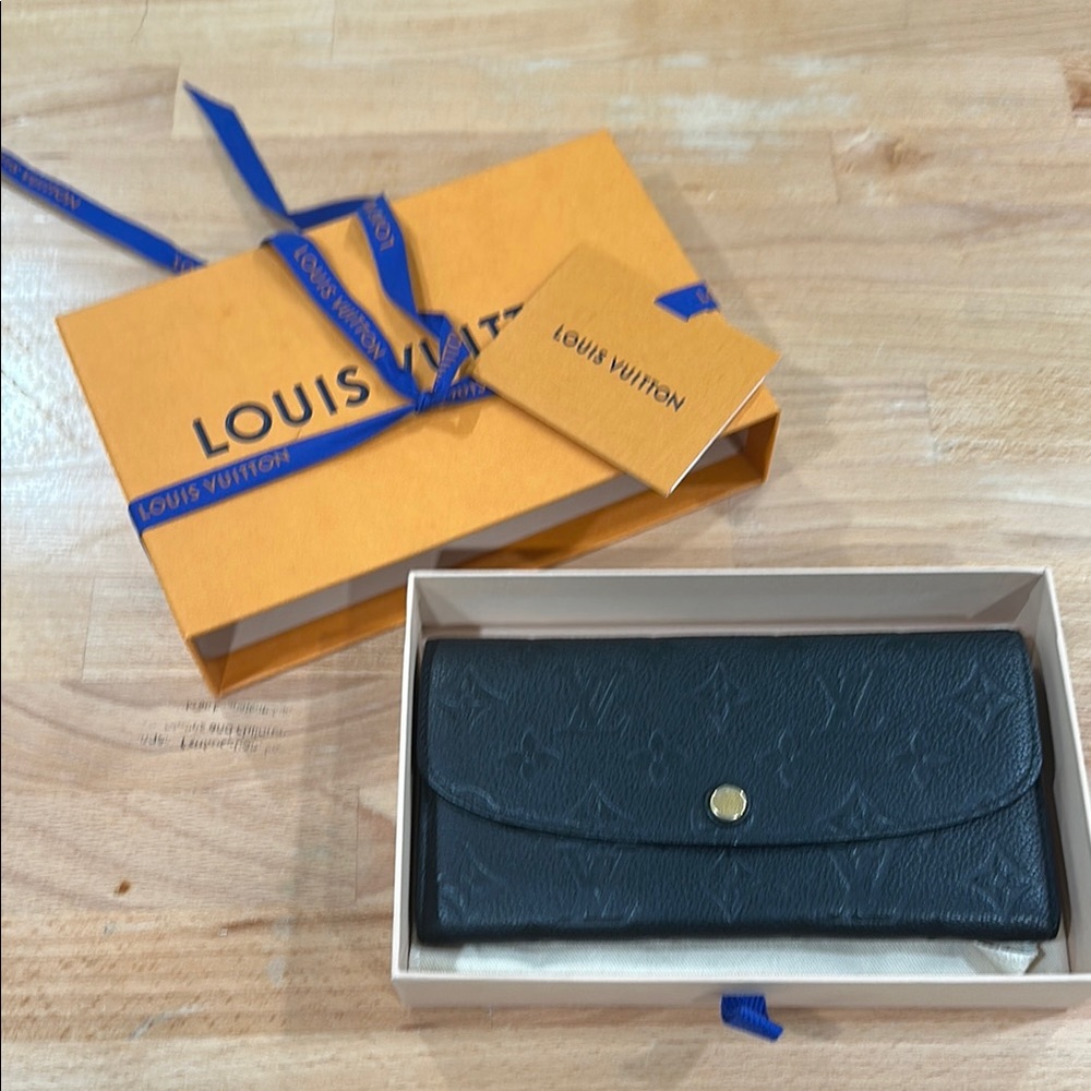 Louis Vuitton Black Embossed Wallet